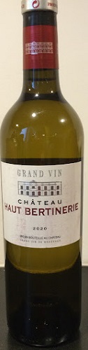 Côtes de Bordeaux BLAYE, Grand Vin, blanc (Château Haut Bertinerie) 2020